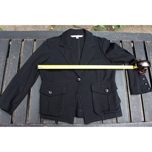 Diane Von Furstenberg DVF -One-Button, Pleat Back Dinner Jacket in Ponte Knit 10 - Picture 5 of 9